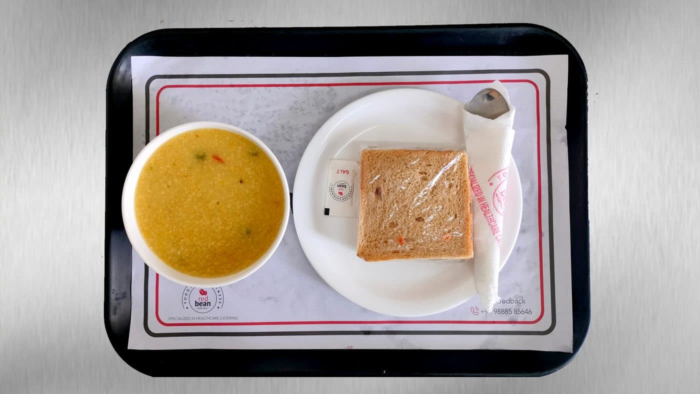 Freshly plated Red Bean Hospitality meal, 7