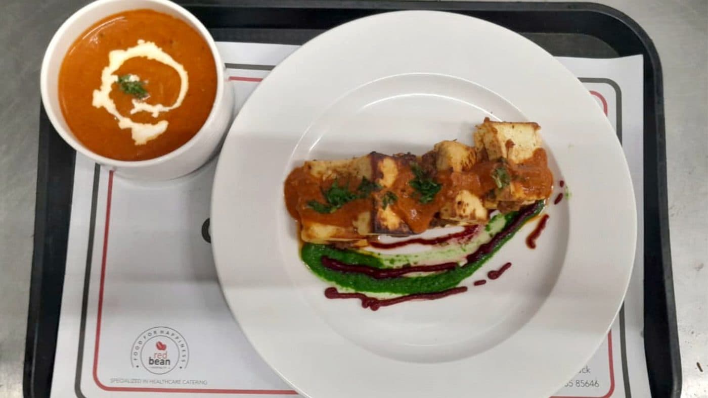 Freshly plated Red Bean Hospitality meal, 17