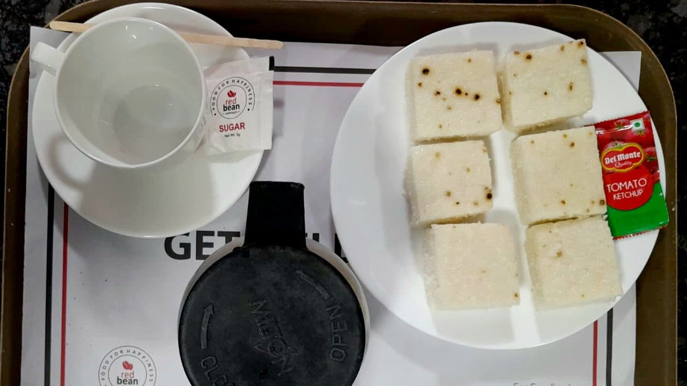 Freshly plated Red Bean Hospitality meal, 22